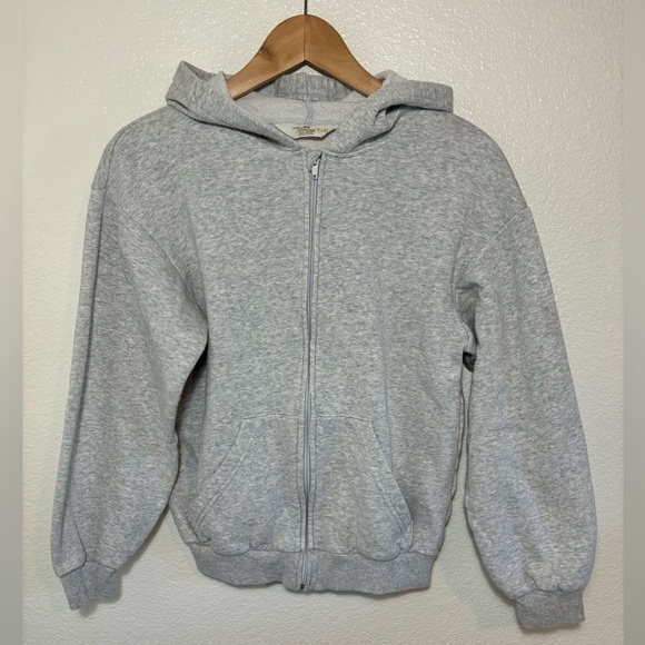 H&M Youth Zip Up Hoodie Size 12/14 Light Heather Gray | casual | basic | school - Picture 1 of 5